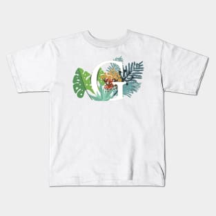 Plant Letter G Kids T-Shirt